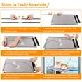 thumbnail image 5 of Ventana de hamaca para gatos | Adecuado para grandes felinos de hasta 25 kg | Hamaca para gatos reforzada, cama para gatos para tomar el sol con fuertes ventosas, 5 of 5