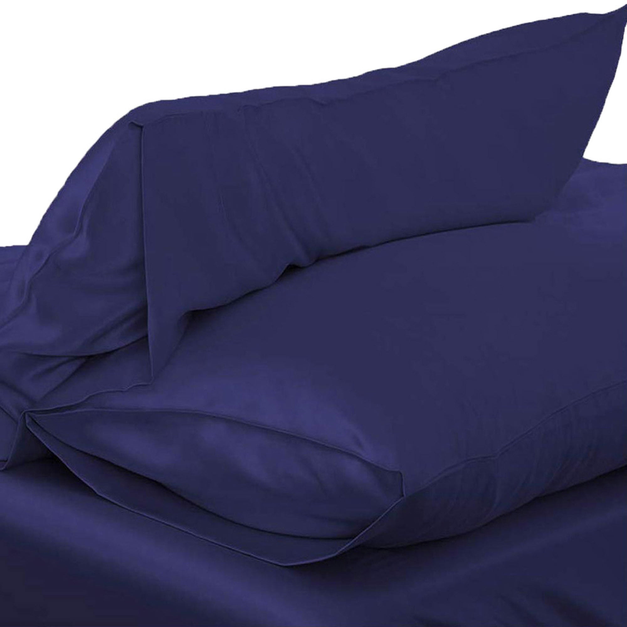 Solid Queen/Standard Silk Satin Pillow Case Bedding Pillowcase Smooth Home 2019