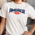 thumbnail image 3 of Smartprints America 250 Anniversary Stars Women's T-Shirt White, Cotton, 2XL, 3 of 4