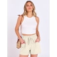 thumbnail image 6 of ANRABESS High Waisted Shorts for Women Summer Drawstring Lounge Shorts with Pockets Casual Loose Beach Vacation Shorts, 6 of 8