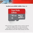 thumbnail image 4 of SanDisk 32GB Ultra MicroSDHC UHS-I Memory Card with Adapter - 98MB/s, C10, U1, Full HD, A1, Micro SD Card - SDSQUAR-032G-GN6MA, 4 of 6