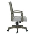 thumbnail image 5 of Deluxe Cane Back Bankers Chair in Gray Fabric Seat, 5 of 11