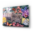 thumbnail image 2 of Epic Art 'Elephants and Butterflies' by Carissa Luminess, Acrylic Glass Wall Art, 24"x16", 2 of 8