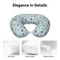 thumbnail image 4 of Gaeub Cartoon Doodle Puppy Print Memory Foam Travel Pillow,U-Shaped Neck Pillow,Head Neck Support Airplane Pillow,Flight Pillow for Traveling,Car,Home,Office,Washable Cover, 4 of 8