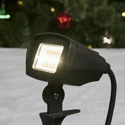 Indoor/Outdoor 3-Color Changing LED Christmas Floodlight, Black, 4', by Holiday Time