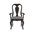 thumbnail image 5 of Linon Kuras Traditional Accent Armchair, Dark Brown, 5 of 9