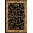 thumbnail image 2 of Rugs America Vista 207-BLK Souvanerie Black Floral Traditional Black Area Rug, 5'3"Round, 2 of 2