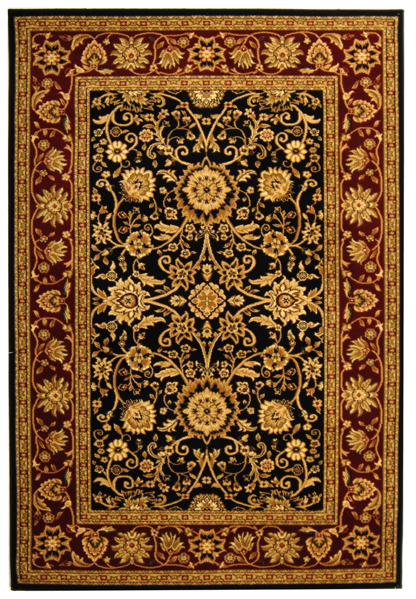 Safavieh Lyndhurst Victoria Floral Area Rug, Black/Red, 6' x 8'