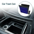 thumbnail image 3 of Car Trash Can Portable Back Seat Trash Bin Blue 1 Pc 12.2" Length 11.4" Width 10.2" Height Faux Leather, 3 of 6