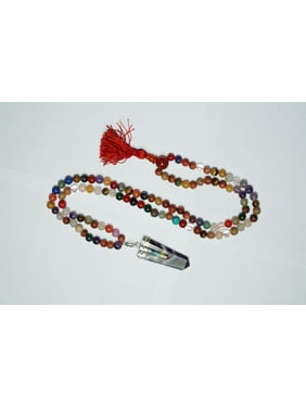 Mogul Buddhist Prayer Beads Tibetan Mala Necklace Chakra Meditation 108+1