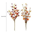 thumbnail image 3 of XJGHHSY 6 Pcs Artificial Fall Berry Stems,Leave And Orange Pumpkin Picks Floral with Berry Fall Picks for Floral Arrangements, for Autumn Thanksgiving Home Table Centerpiece Decorations, 3 of 8