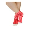 thumbnail image 4 of Sierra Socks Toddler Combed Cotton Ribbed Turn Cuff 4-Pack Socks (Red/Cream, 2-4 years (Fits Shoe Size 6-11)), 4 of 4