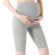 thumbnail image 1 of Leggings suaves de cinco puntos para mujeres embarazadas, cintura alta, pantalones de montar, 1 of 6