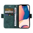 thumbnail image 2 of Nalacover Wallet Case with Wrist Hand Strap for iPhone 15 Plus Purse Case, Premium PU Leather Shockproof Flip Kickstand Cover with Card Slots Holder Case for iPhone 15 Plus, Green, 2 of 11