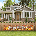 thumbnail image 4 of Decorative Design Happy Fall Banner Festive Leaves Thanksgiving Decoration Pumpkin for Autumn Celebration Outdoor Indoor, 4 of 9