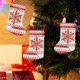 thumbnail image 5 of Fiudx Ofertas relámpago Calcetines pequeños de copos de nieve de lana para decoración navideña, juego de cuchillo y tenedor de punto para Navidad, adornos para árbol de Navidad, bolsa de regalo, 5 of 5