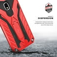 thumbnail image 3 of Zizo STATIC Series compatible with Samsung Galaxy Amp Prime 3 Case Military Grade Drop Tested with Built In Kickstand RED BLACK, 3 of 6