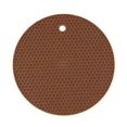 thumbnail image 1 of Round Honeycomb Silicone Placemat Anti-scalding Anti-slip Mat, 1 of 5