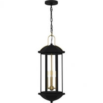 CFD1510MBK Quoizel Lighting Crestfield - 3 Light Mini Pendant-26.5 Inch Tall and 10 Inch Wide