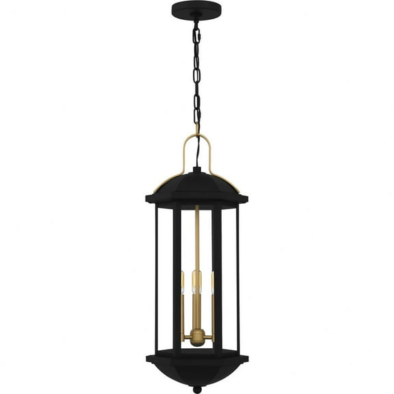 CFD1510MBK Quoizel Lighting Crestfield - 3 Light Mini Pendant-26.5 Inch Tall and 10 Inch Wide