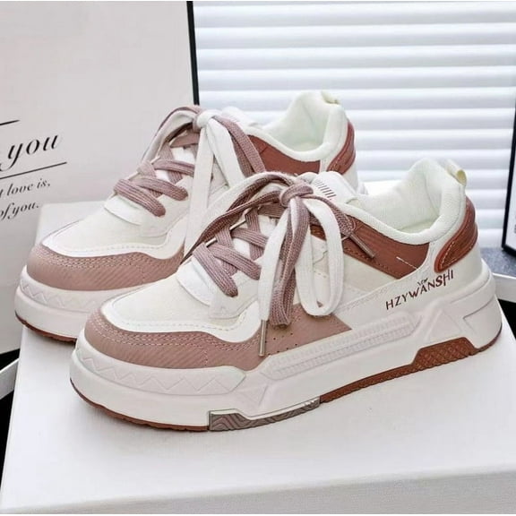 KAQ Platform Walking Shoes for Women Fashion Sneakers Casual Comfort Skateboard Shoes