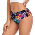 thumbnail image 2 of Fotbe Tropical Palm Leaves Calzones Estampados para Mujer – Ropa Interior de Algodón, Cómoda, Suave y Elástica-Small, 2 of 6