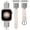 Starlight/Silver, variant on Wearlizer Leather Watch Band Compatible with Apple Watch Bands 38/40/41/42/44/45/46/49mm Women Metal Ring Loop Strap for Iwatch Series 11/10/9/8/7/6/5/4/3/SE/Ultra