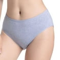 thumbnail image 2 of Panties for Women,Fashion High Waist Underwear Solid Color Comfortable Briefs Panties,Womens Underwear,Grey,2XL, 2 of 5