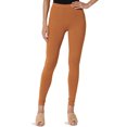 thumbnail image 1 of TheMogan Women's S~3X Luxe Cotton Jersey Mid Rise Long Full Length Ankle Leggings, 1 of 7