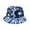 B-Blue, variant on Sun Hat Women Sun Hat for Women Fisherman 3D Printed Pattern Tie Dye Double Basin Outdoor Visor Dark Gray