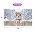 thumbnail image 5 of Playful Shetland Sheepdog Welcomes Winter Snowy Day with Cardinal Bird Doormat Sheltie Dog Lover Gifts Indoor Outdoor Welcome Mat - 2017, 5 of 5