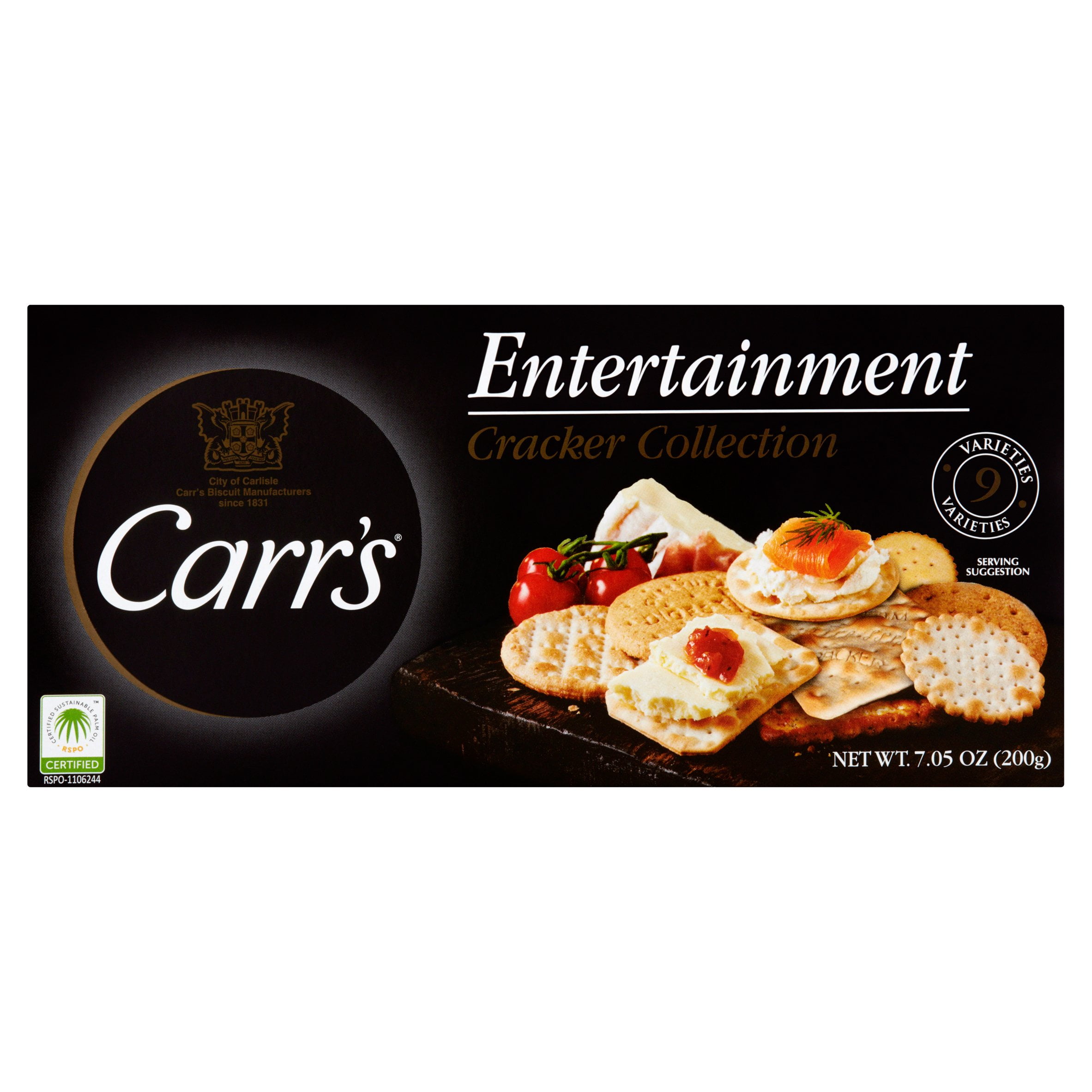 Carr's Entertainment Collection Crackers, 7.05 Oz.