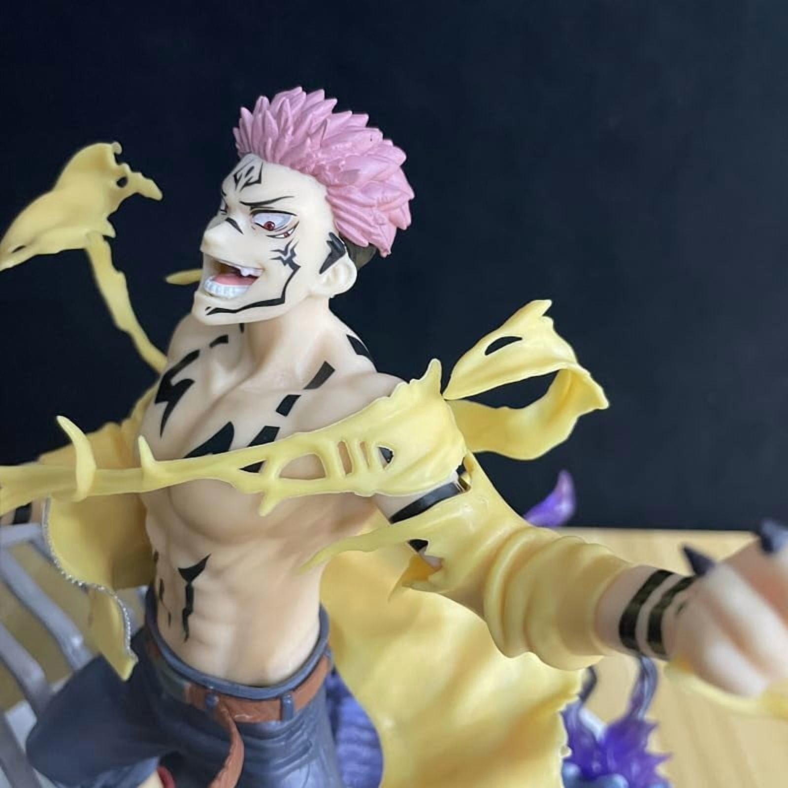 Itadori Yuji Figure Standing Crazy Itadori Yuji Action Figures 27cm/10.6inch Handmade Cosplay PVC Statues Collectible Souvenirs for Anime Fans Gifts