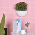 thumbnail image 5 of 1Pack Imitation Rattan Wall Hanging Planter,Semicircle Plastic Plant Baskets Container Flower Pot with Drainage and Hooks for Balcony Fence Wall Indoor Outdoor Home Office Decoration Gift, 5 of 6