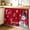 Red, variant on Black and White Checkered Cabinet Curtain 28"Wx35"L, Dustproof Under Sink Skirt with Self Adhesive Tape, Farmhouse Buffalo Plaid Cabinet Curtain Cover for Bathroom Vanity, Kitchen Sink, Laundry Room
