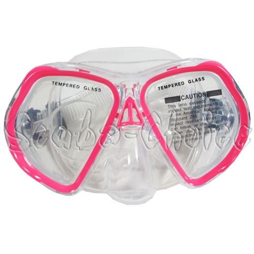 Scuba Diving Dive Comocean Kids Youth Snorkeling Silicone Mask (Pink