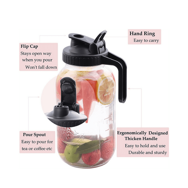 ckepdyeh Cold Brew Coffee Maker 64Oz Cold Brew Pitcher with Stainless