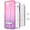 thumbnail image 2 of Kaleidio Case For Apple iPhone 8 / iPhone 7 [SideKik] Hybrid PC Bumper [Slim Fit][Kickstand] Transparent TPU Skin Cover w/ Overbrawn Prying Tool [Purple/Pink], 2 of 6