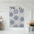 thumbnail image 5 of GZHJMY Snowflake Christmas Clipboard Classrooms Office Clipboard A4 Standard Letter Size 9" x 12.5" with Low Profile Metal Clip Decorative Clip Boards for Teachers, 5 of 6