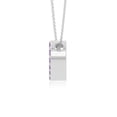 thumbnail image 5 of Natural Amethyst Studded Heart Pendant Necklaces for Women in Sterling Silver, February Birthstone Jewelry Gifts for Her Birthday, Wedding Anniversary, Graduation, Mothers Day,Christmas, Valentines, 5 of 7
