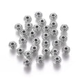thumbnail image 2 of 1000 pc Tibetan Silver Spacer Beads Cadmium Free & Lead Free Antique Silver 7x5mm Hole: 2.5mm, 2 of 2