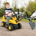 thumbnail image 2 of Costway Kids Ride on Excavator Digger Electric Construction Vehicles with  Lights & Music, 2 of 10