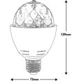 thumbnail image 5 of LED Party Lamp,Automatic Rotating 3W Multi-Color LED Light Bulb, Disco Light Effect, Suitable for All Lamps with E27 Socket, White, 5 of 5