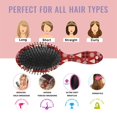 thumbnail image 7 of Red Christmas Patchwork Pattern Hair Brush,Girls Detangling Hair Brush,Glide Through Tangles with Ease for Wet & Dry Hair,8.8"X2.8", 7 of 7