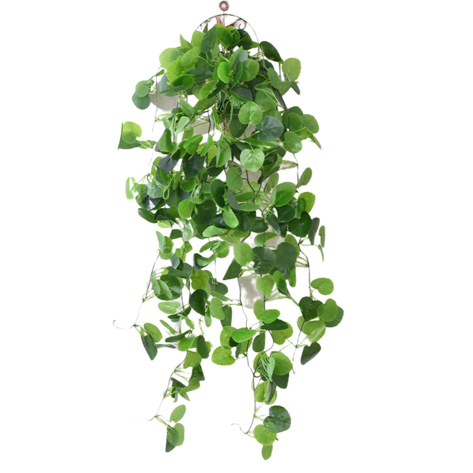 Wxboom 1 Pack Small Fake Hanging Plant, Artificial Potted Plant Fake Ivy Vine Plant Faux Hanging Plant Fake Pothos Plant for Shelf Home Office Indoor