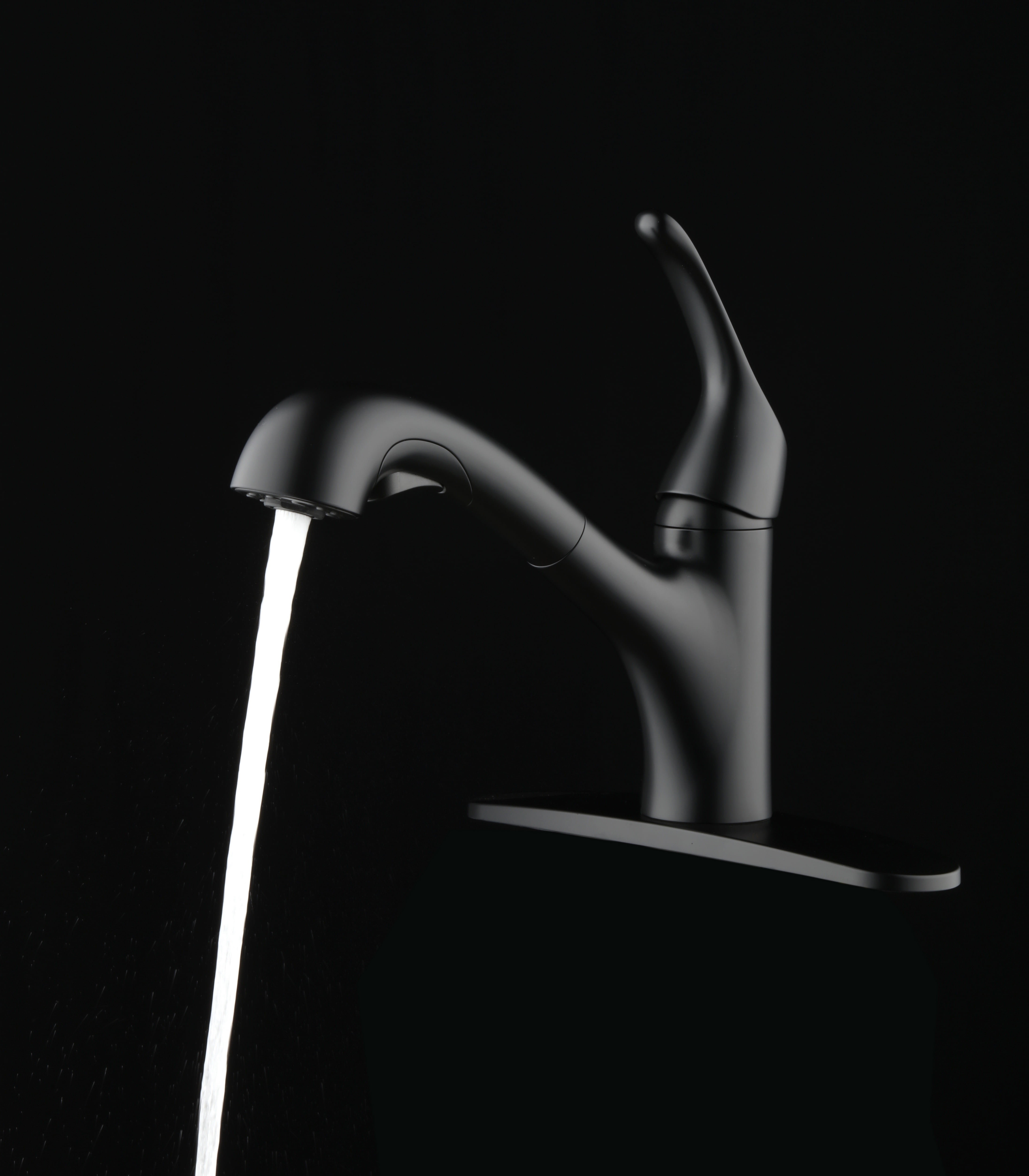 Mainstays Pull Out Kitchen Faucet in Matte Black