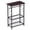 Dark Brown, variant on IVV Narrow Side Table, Freestanding Storage End Table with Toilet Paper Holder & Magazine Basket, Accent Table for Bathroom, Living Room, Small Space, Dark Brown MDF Top & Black Metal Frame