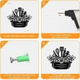 thumbnail image 4 of Rose Pot Metal Wall Art Decor Matte Style Wall Hanging Decor Silhouette Wall Art for Kitchen Home Garden Hotel Office Wall Festival Decoration Gift 9.41×11.8 Inch Black, 4 of 7