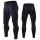 thumbnail image 4 of Ceisia Men's High Elastic Compression Leggings Quick Dry Breathable Athletic Base Layer Pants Gray L Gifts, 4 of 5