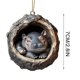 thumbnail image 3 of Adornos navideños con animales Adornos acrílicos con estampado de animales para el árbol de Navidad Decoraciones con animales del bosque Decoraciones navideñas Regalos de recuerdo Akmoler, 3 of 9